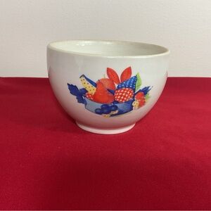 1940’s Vintage Universal Cambridge Potteries Calico Fruit Nesting Bowl